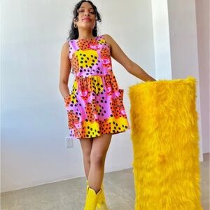 Nooworks Micotti Cat big pocket dress medium NWT